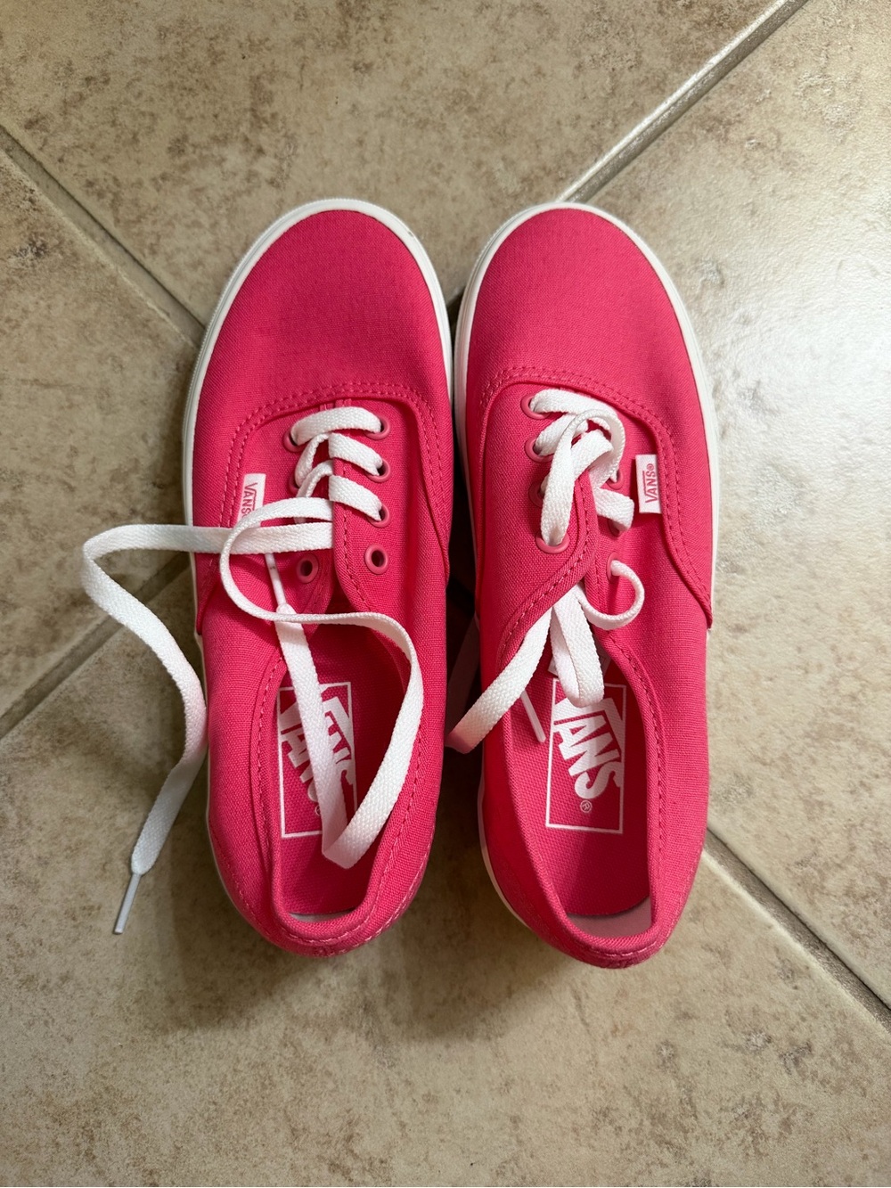 Vans Authentic Canvas Shoes in pink